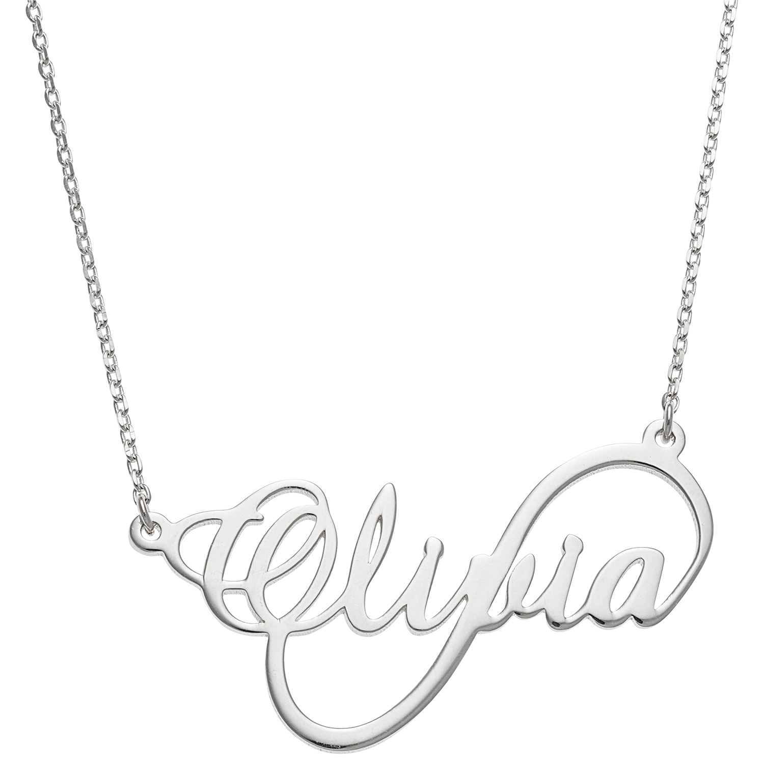 Script Name Infinity Loop Necklace (1 