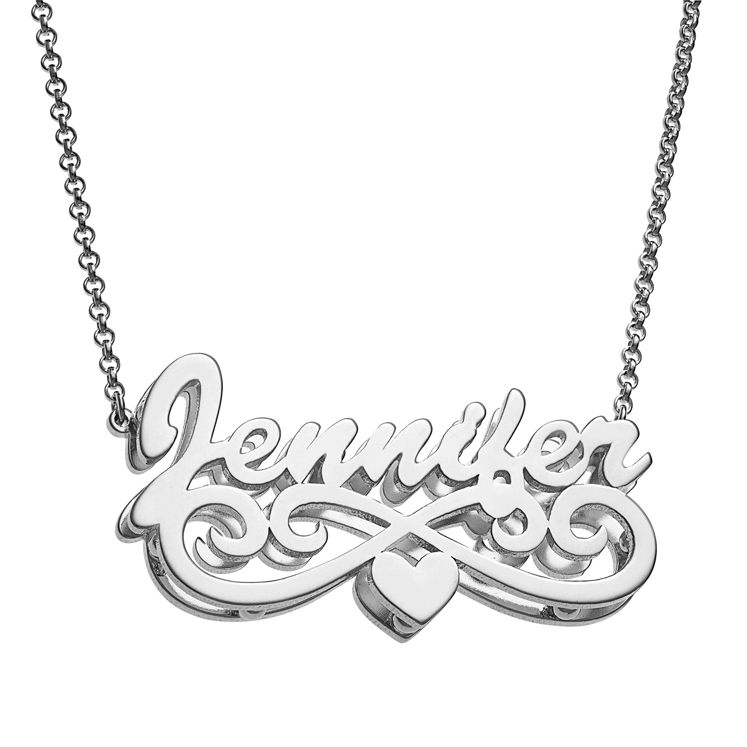 infinity name necklace zales